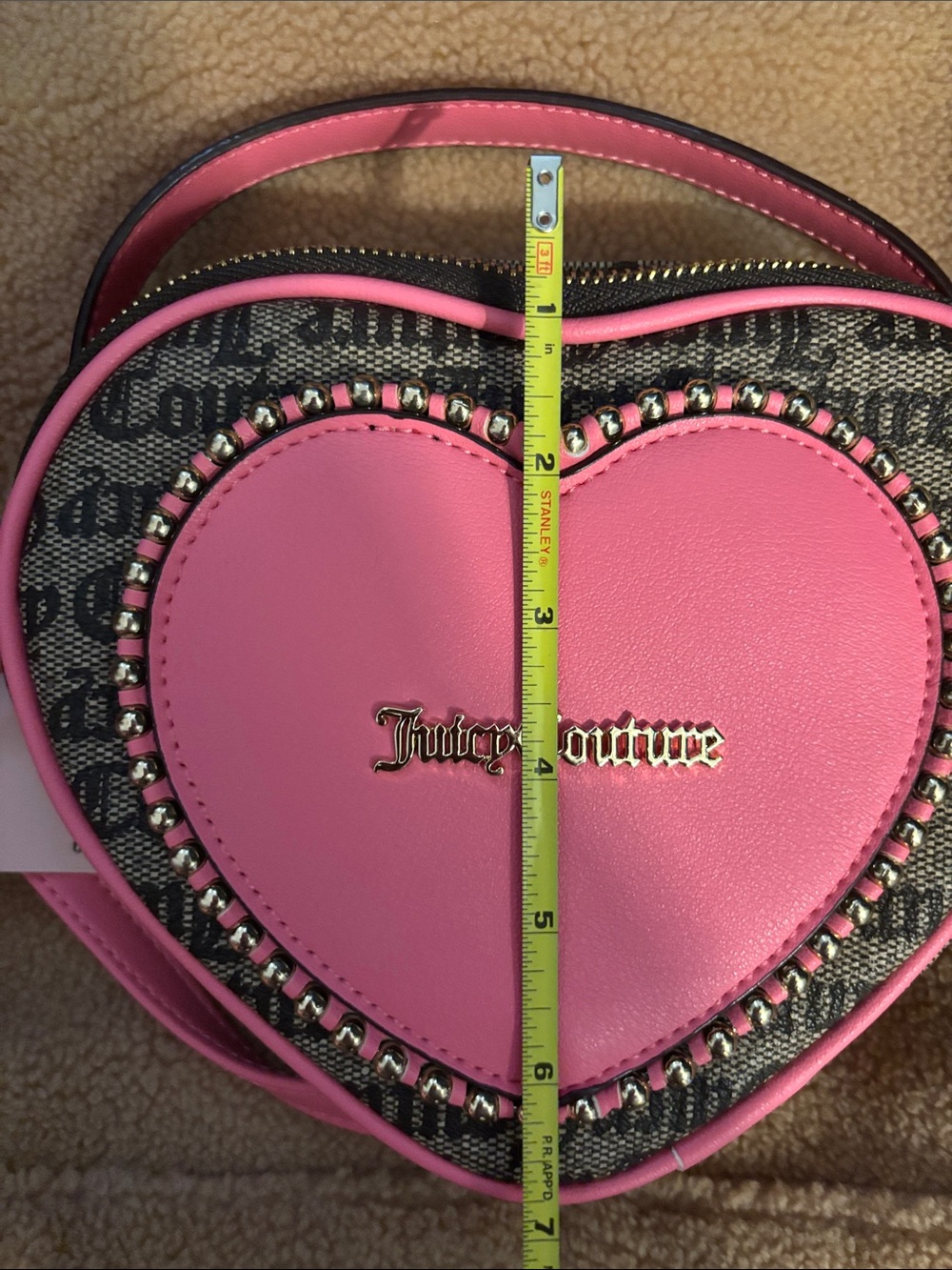 Juicy Couture Hot Pink Heart Shoulder Bag - Picture 10 of 10